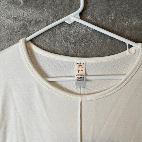 Spanx Perfect Length Top Dolman 3/4 Sleeve White Size Large - Picture 2 of 4